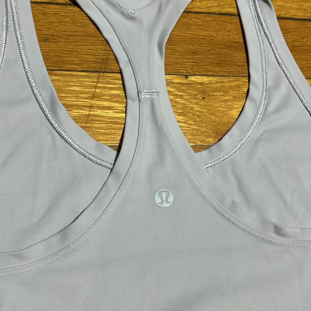 Lululemon Cool Racerback II Tank Nulu in Iced Iris, size 6/8 - Picture 7 of 11